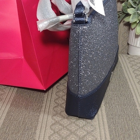 NWT Kate Spade Lola Glitter Crossbody In Navy Dusk - Picture 6 of 16